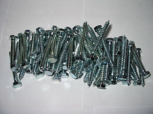 Zinc Hex Head  Lag Screw Bolt 5/16&#034; x 2-1/2&#034; - 79/pcs