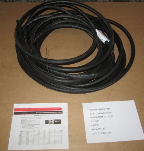 GATES HYDRAULIC HOSE 100R2 TWO WIRE 3/8&#034; 6G2 4800 PSI