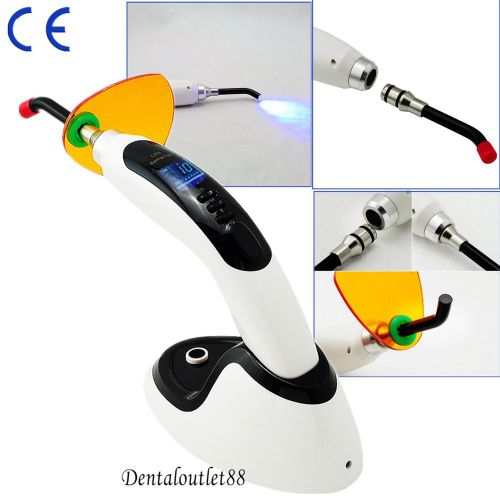 BLACK Wireless LED Dental Curing Light Lamp1400MW W Teeth Whitening Accelerator