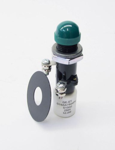 GE General Electric 116B6708G4-G 250V 12.5W 5100 Ohms Green Indicating Light