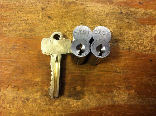 2-Best Lock D keyway cores keyed