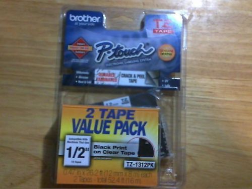 Brother P-Touch Electronic Labeling System Labels 2 Pack Double Pack NWT NEW