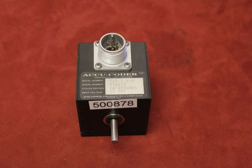 Accu-coder 715-1-s-n incremental shaft encoder used for sale