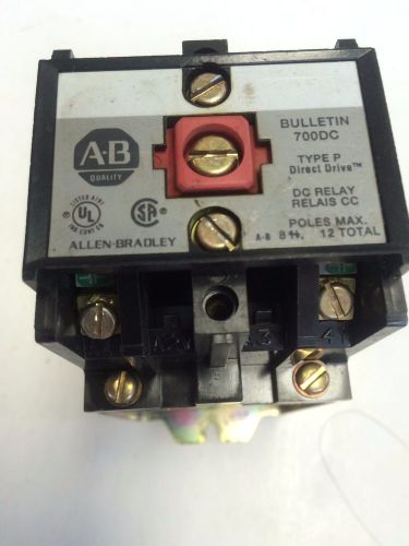 Used allen bradley 700dc-p200z24 ser.a,700dc control relay 24v coil type p, eb for sale