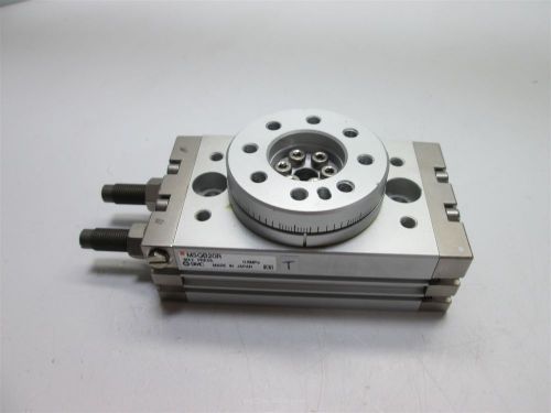 Smc msqb20r rotary table actuator 18mm bore, 0.6mpa/87psi max operating pressure for sale