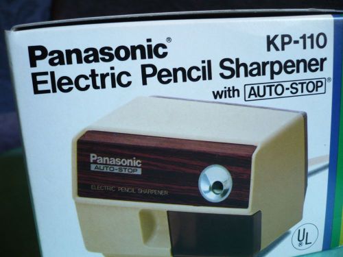 VINTAGE PANASONIC AUTO STOP ELECTRIC PENCIL SHARPENER KP-110 - EXCELLENT