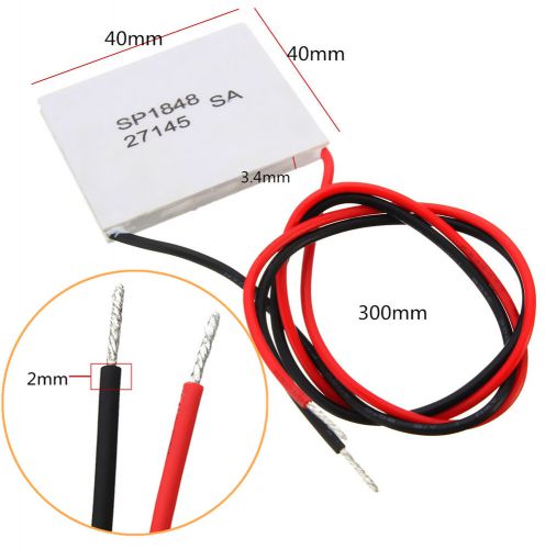 Thermoelectric Power Generator Peltier Module TEG 40*40mm High Temperature 150°C