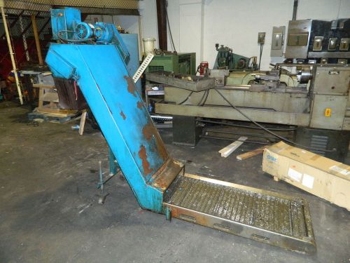 Hennig Chip Conveyor, 20&#034; Wide x 48&#034; Flat, Mod# 1100-H, Mfg&#039;d: 1984, Used