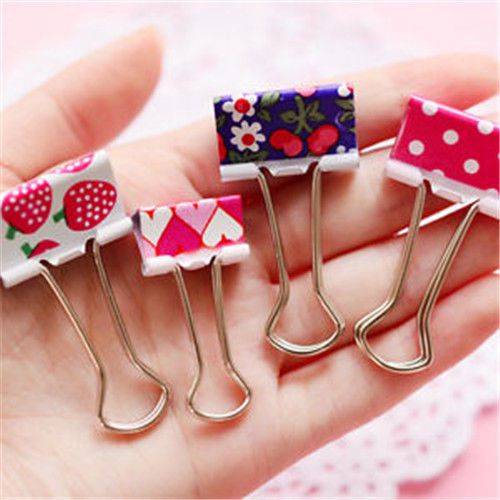 FD2387 Sweet Metal Bulldog Binder File Clips Office Paper Ticket Receipt 1PC ?