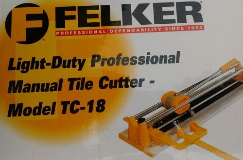 NEW Husqvarna Felker TC-18 18&#034; Inch Professional Manual Tile Cutter Saw