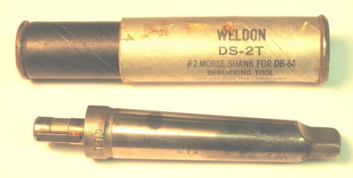 Ds-2t weldon deburring tool arbor shank driver tool for db-64 deburr cutter mt2 for sale