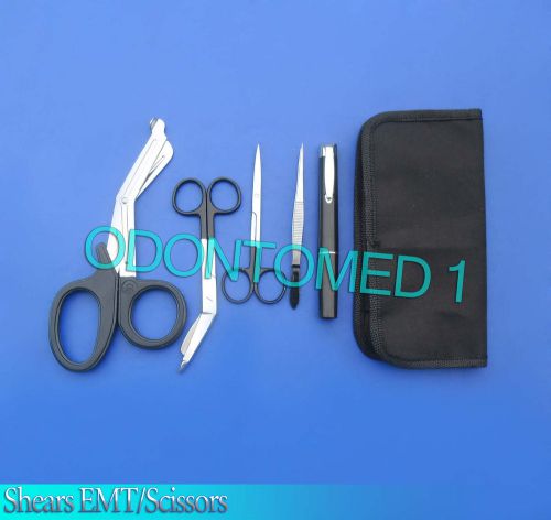 Shears EMT/Scissors Black Combo Pack W/holster New