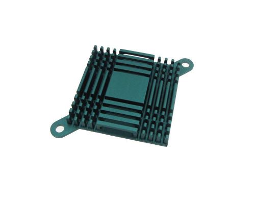 37mm x 37mm x 6mm Heat Sink Top Mount w/ Ear Screw - Green