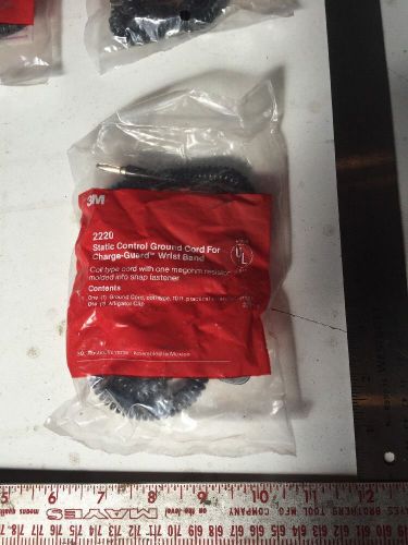 3m 2220 static control ground cord for charge-guard wrist strap nib for sale