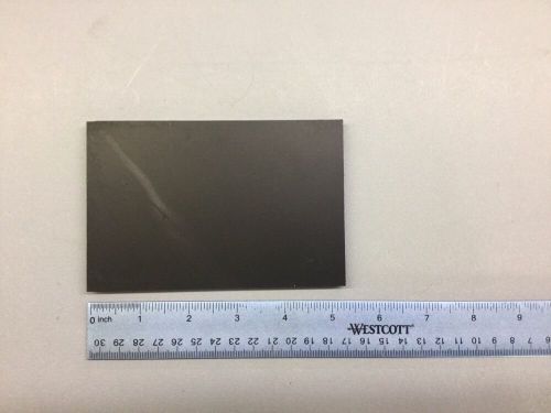 BLACK ABS MACHINABLE PLASTIC SHEET 5/16&#034; X 3.5 &#034; X 5.25&#034; MATT FINISH