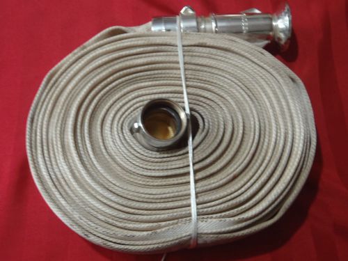 Firehose 1-1/2&#034; round with nozzle @100ft for sale