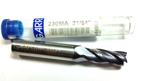 21/64&#034; Garr 18207 Carbide 4 Flute TiALN End Mill (Q 428)