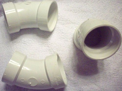 Mueller 2&#034; pvc-dwv hub 1/8&#034; bend 45 degree ells lot of 35 part no. 05886 for sale