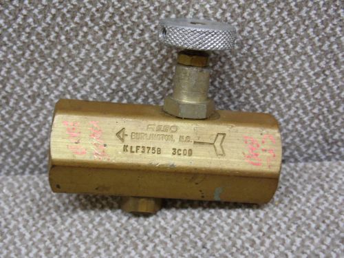 Rego Brass Flow Control Valve KLF375B