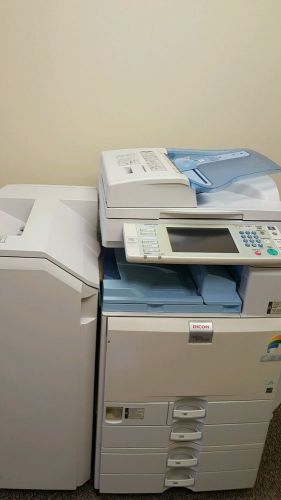 RICOH MP-C4501 COLOR COPIER WITH E-5200 FIERY  FOR PRO PRINTING SORTER HOLE UNIT