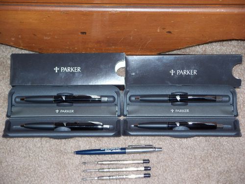 &lt; 2 EACH PARKER PEN &amp; PENCIL SETS-1 EACH  PARKER PEN  3 EACH REFILLS&gt;