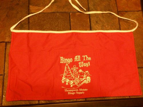 WAITRESS/ BINGO USHER/ HOSTESS REVERSIBLE 6 POCKETS APRON