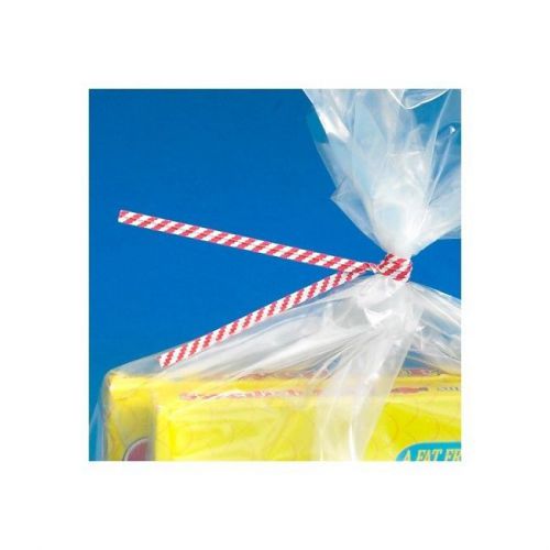 &#034;Paper Twist Ties, 12&#034;&#034;x5/32&#034;&#034;, Red, 2000/Case&#034;