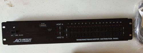 American Dynamics Sensornet Manchester Distribution Panel