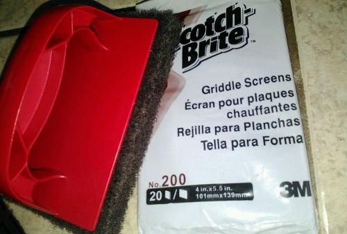 3M SCOTCH BRITE GRIDDLE PAD KIT (461) 1-HOLDER, 1-PAD, &amp; 20-SCREEN