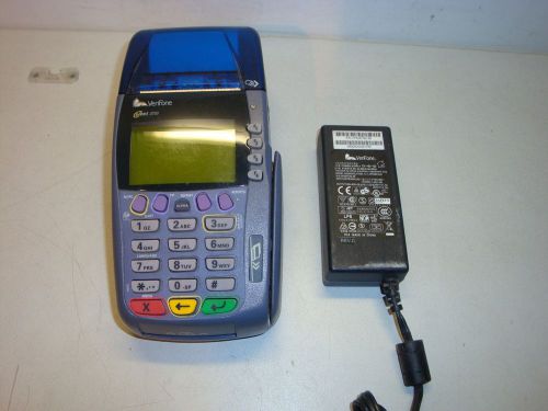 Verifone Omni 3750 Credit Card Terminal with Power Supply