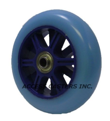 PLE-5H3 5&#034; x 1-1/4&#034; Hi-Elastic Polyurethane on Plastic Wheel, 175 lbs Capacity