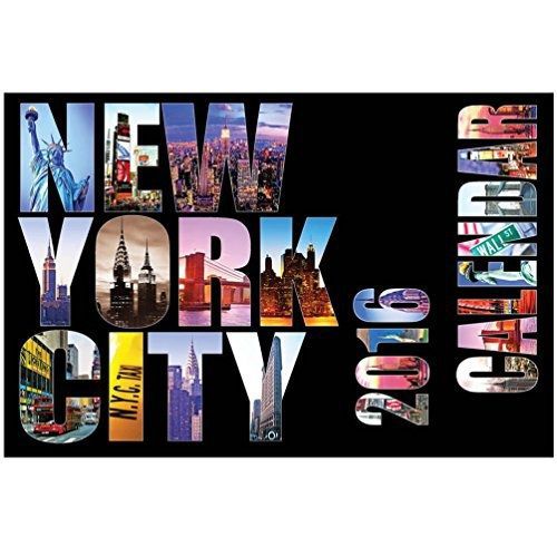 Universal Souvenir 2016 Small Color New York City 20 Month Calendar NYC Color