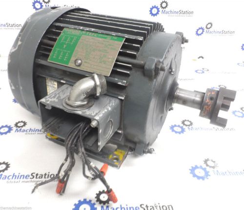 TESTED! LINCOLN 5HP 3-PHASE AC MOTOR 1740 RPM 230/460V 13.6/6.8A #4190