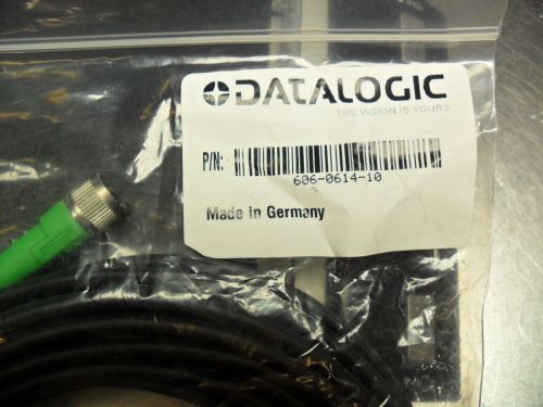 Datalogic 606-0614-10  cable, 4 pin f m12 to pigtail, 10 meter new free ship for sale