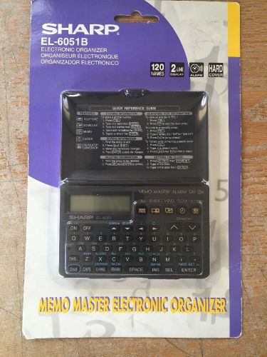 NEW Sharp EL-6051B Memo Master Electronic Organizer  Backlight SEALED
