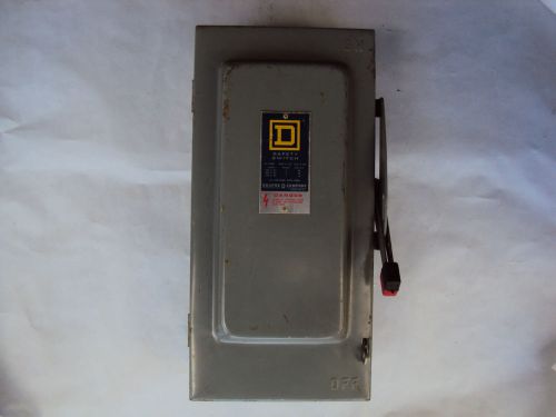 SQUARE D SAFETY SWITCH 60 AMP 600 VAC ,250V DC 3 PHASE