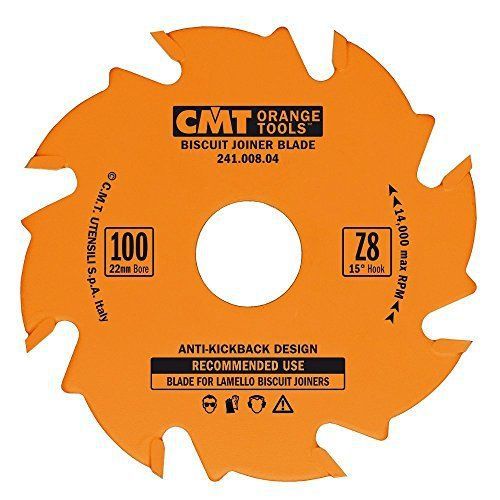 Cmt 241.008.04 Biscuit Joiner Blade 4&#034; Diameter X 8 Teeth Ptfe-Coated. Makes Bi