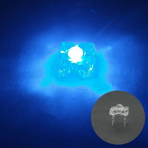 50 pcs 3mm piranha super flux led light bulb sign car lights 15000 mcd blue for sale