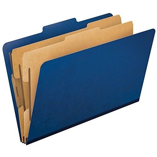 Pendaflex pressguard top-tab classification folders, 2/5 cut, legal size, blue, for sale