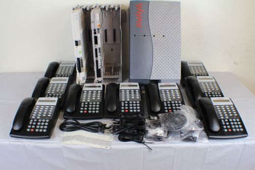 Lucent Avaya Partner ACS R8 Phone System w/ (9) 18D Telephones, VM, AA &amp; More...