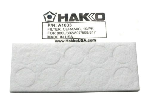 Hakko A1033 Ceramic Filter 10 Pack NEW 802/808/800L/707/706/807/809/817 [PZ3]