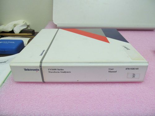 TEKTRONIX TVS600 SERIES WAVEFORM ANALYZER MANUAL,TVS621, TVS625, TVS641, TVS645