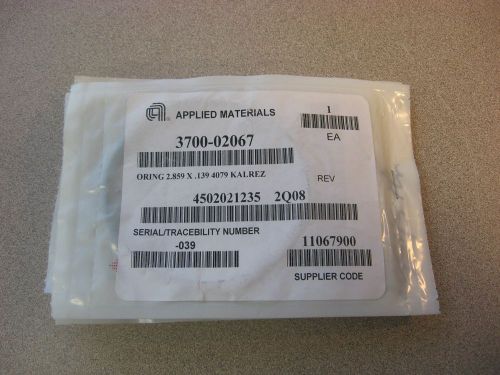 AMAT O-Ring ID: 2.859 CSD: .139 KALREZ 4079, 3700-02067, New, Sealed