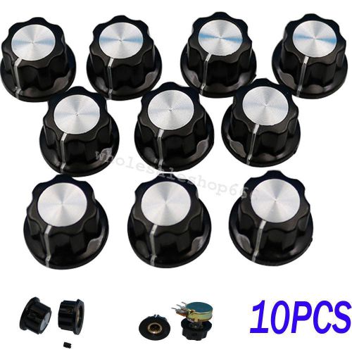 NEW 10Pcs Potentiometer Knob 16mm Top Rotary Control Turning Knob Good Quality