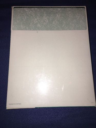 Top blank high security checks 500 sheets- green refill form # 1000 for sale