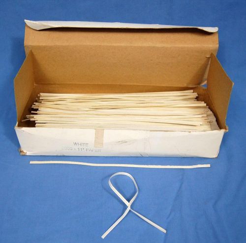 11&#034; paper wire twist ties  2000 count!  free shipping for sale