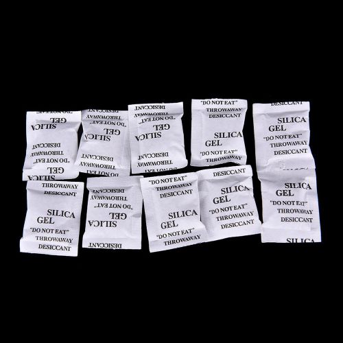 50/100/200pcs 1g Non-Toxic Silica Gel Desiccant Moisture Dehumidifier Craft HU