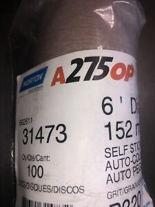 Norton Abrasives 31473 PSA Disc Roll 6In. 320 Grit A/O
