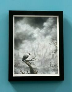 Brian Mashburn King Vulture framed limited edition archival art print #1/70
