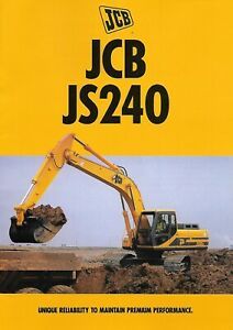 Equipment Brochure - JCB - JS240 - Excavator - 1995 (E6757)